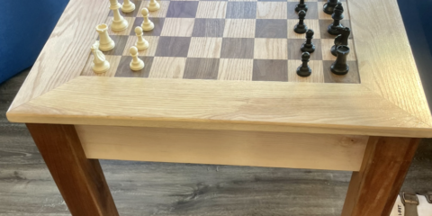 Chess Table Built and Gifted to MHS Library